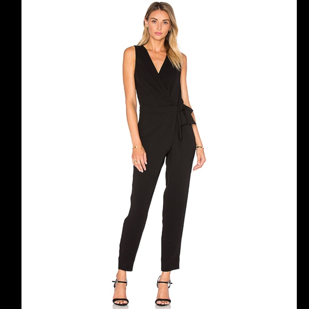 Dvf Diane Von Furstenberg black cordia jumpsuit 2